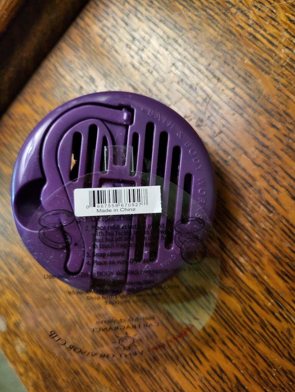 Bath & Body Works Purple Crowned Skull Decorative Car Freshner Holder Nwt New - Picture 6 of 10